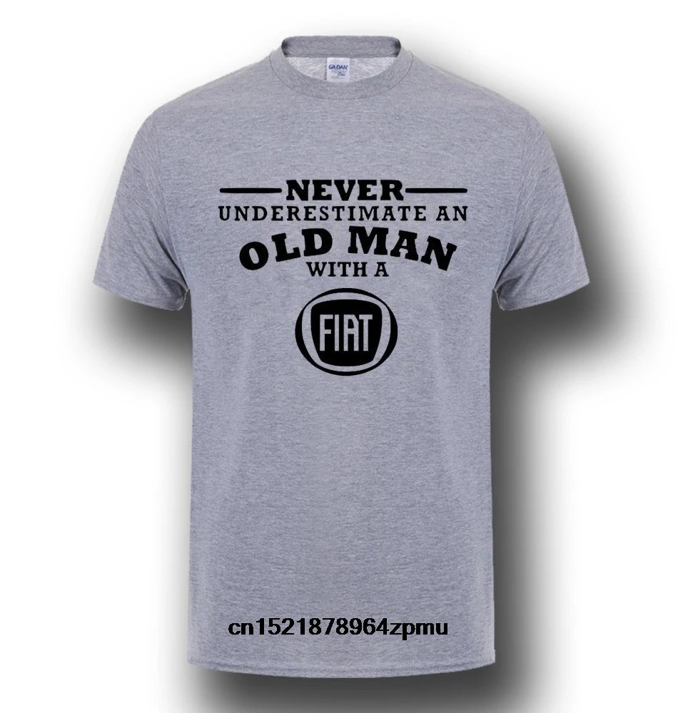Men T shirt Fiat Never Underestimate an 