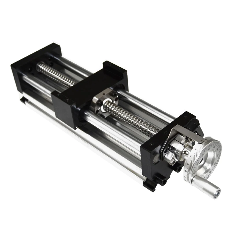 SALUTUYA Linear Stage Actuator Small Slide Guide Rail Effective Stroke Aluminum Guide Rail for Combined Machine Tools and Automated Production Lines Silver, 450mm SALUTUYA Linear Stage Actuator Small Slide Guide Rail Effective Stroke Aluminum Guide Rail for Combined Machine Tools and Automated Production Lines Silver, 450mm