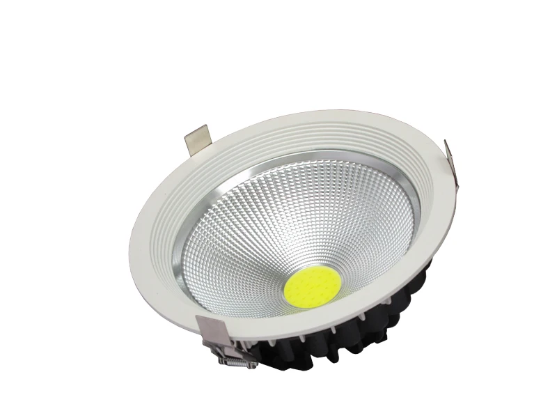 

Free shipping 5pcs/lot 30w COB LED Recessed Ceiling Downlight Bright White Ceiling Lamp Warm White/White 85-265v