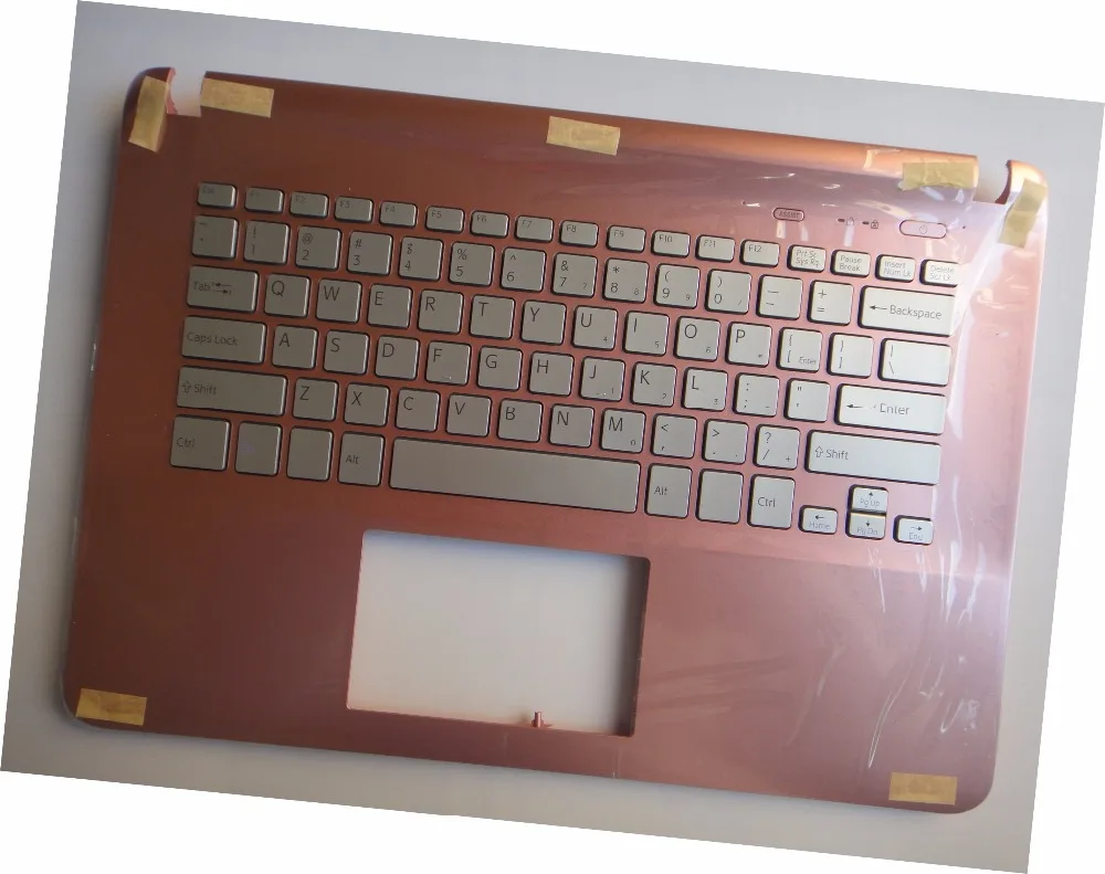 Клавиатура US для Sony SVF14212SN SVF14213SA SVF14213SF SVF14213SG SVF14215SH серебряный ключ розовая