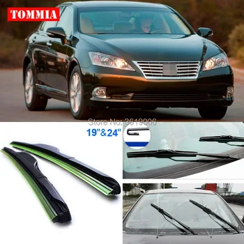 

2pcs front soft rubber windscreen windshield wiper blades For Lexus ES350 2006-2017
