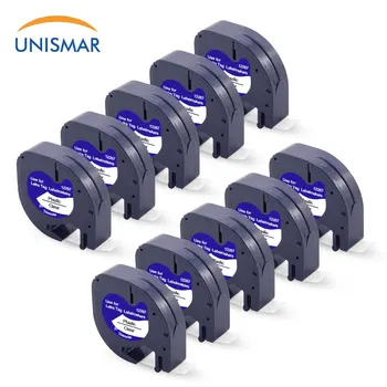 

Unismar 10PCS 12267 Clear 16952 16951 12268 Label Tape Compatible for Dymo Plus LT-100H LT-100T LT-110T QX 50 XR Printer Ribbon