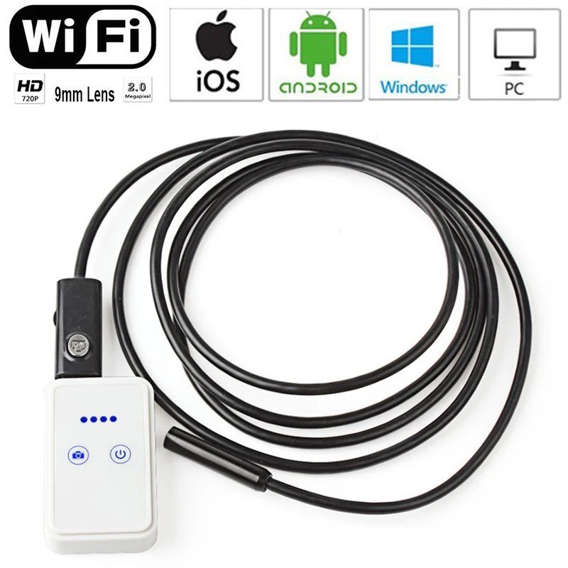 WiFi USB car Endoscope Camera Android iPhone PC support 1/2/3.5/5/10M 8mm Lens Waterproof security surveillance borescope camera |
