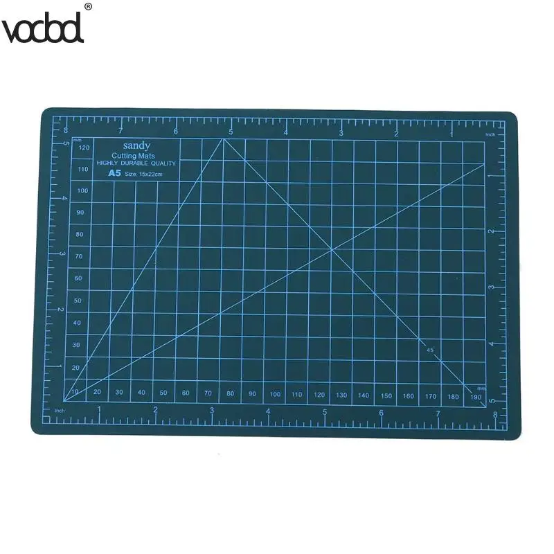 

VODOOL A5 Cutting Mat PVC Self Healing Builders 22 x 15cm Cutting Craft Mat Office Home Paper DIY Tool Cutting Pad