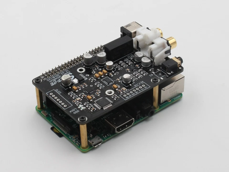 ES9038q2m декодер DAC цифровая вещательная плата OPA1612 Op для Raspberry Pi декодирование на ies 32 бит 384 кГц DSD128 G3-001