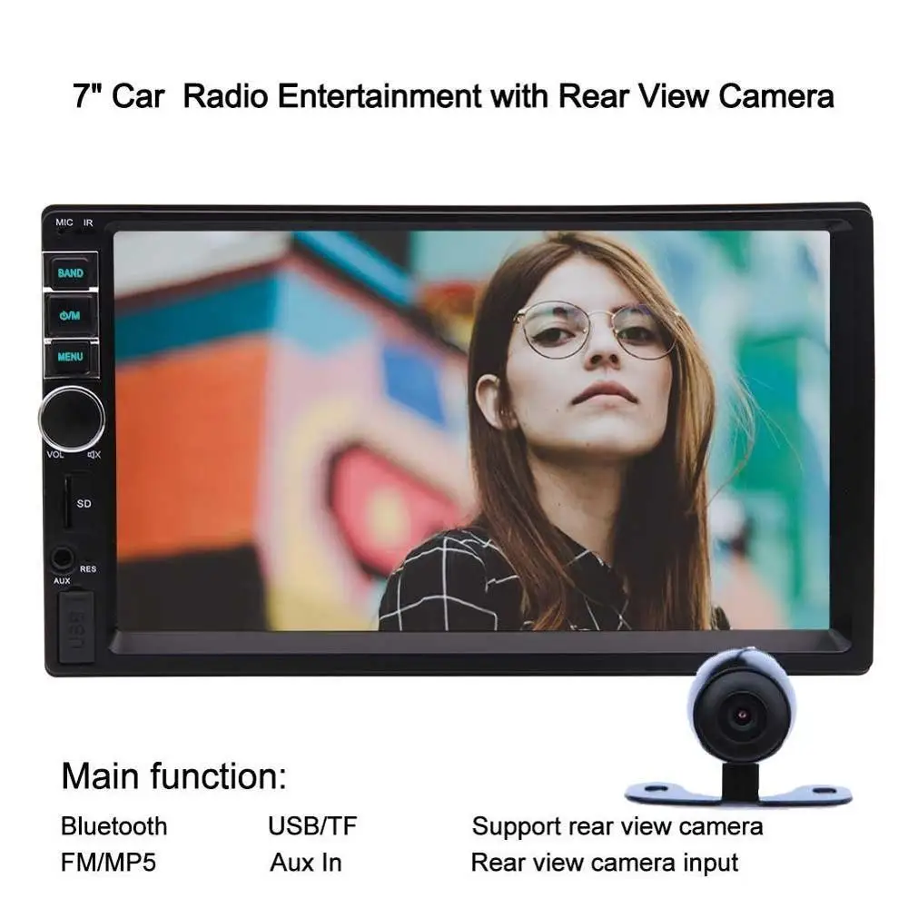EinCar 7 Double Din Bluetooth Car Stereo MP5 font b Radio b font Video Player In