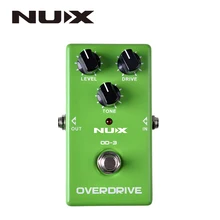 NUX OD-3 Overdrive Electric Guitar Effect Pedal Ture Bypass Green High Quality Guitar Effect Pedal moen compressor guitar effect pedal vol comp eq controls ture bypass stompbox for electric guitar