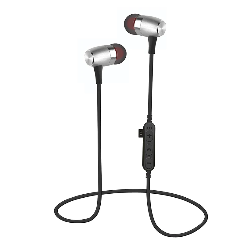 LWHWZT T16 Bluetooth 5 0 Headphones Sport Magnetic Headset Music TF Card Slot Earbuds Wireless Handsfree Mic Earphone for phone