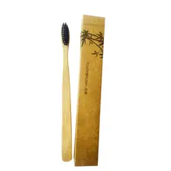 1 шт. экологическая бамбуковая зубная щетка для ухода за полостью рта зубные щетки ЭКО Мягкая натуральная щетка бамбук/бамбуковый уголь