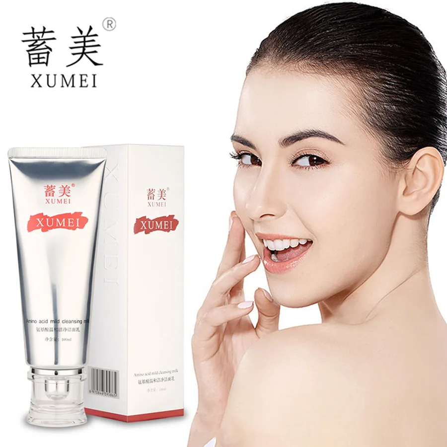 

Amino acid mild cleansing cream clean pores brighten skin color balance oil and restore