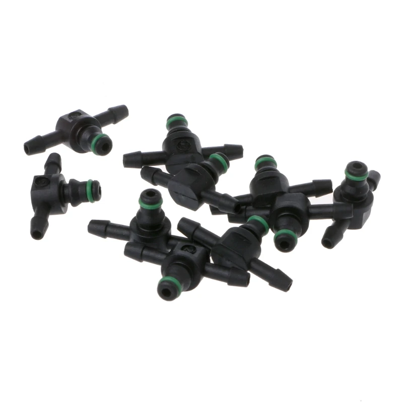 

High Quality 10 Pcs T Type Connector Pipe Hose Joiner Tube Fuel For Bosch 110 Series Injector