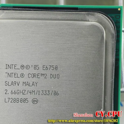 Процессор Intel Core 2 Duo E6750 cpu(2,66 ГГц/4 м/1333 ГГц) Socket 775