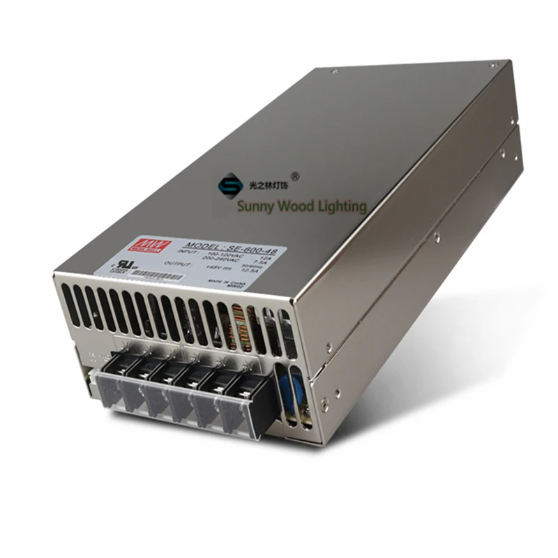 100 240Vac to 48VDC ,600W ,48V 12.5A UL Listed power supply ,LED screen