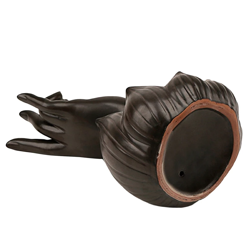 Топ! буддизм женщина благовония горелка бергамот Лотос Ретро Линия глазурь Будда