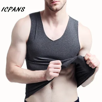 

2018 New Men Undershirts Tank Top 90% Polyester men vest solid color fitness