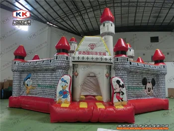 

new inflatable amusement park air castle bouncer slide fun city game combo