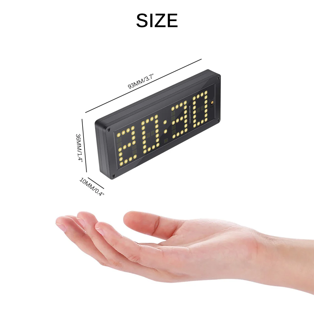 

Ajustable Car Electronic Digital Thermometer 3 In 1 Car Clock Luminous Voltmeter High Precision LED Clock Voltage Rx8025