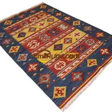 Ручной Тканый Ковер килим народный ковер для украшения дома прямоугольный ковер Натуральная Овечья шерсть