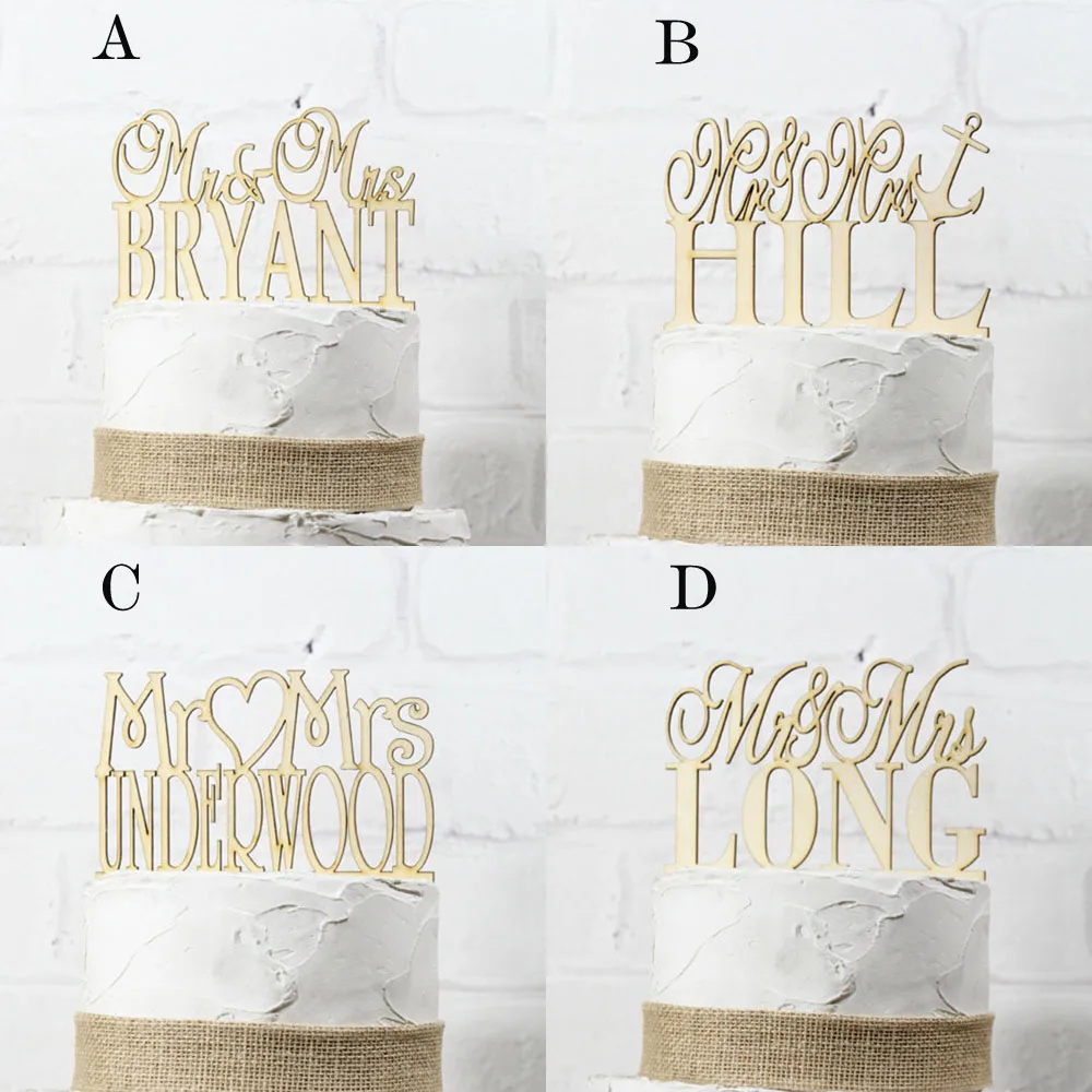 

Custom cake topper rustic names wooden cake topper Mr Mrs Wedding Cake Decoration Personalized Anniversary name cake topper