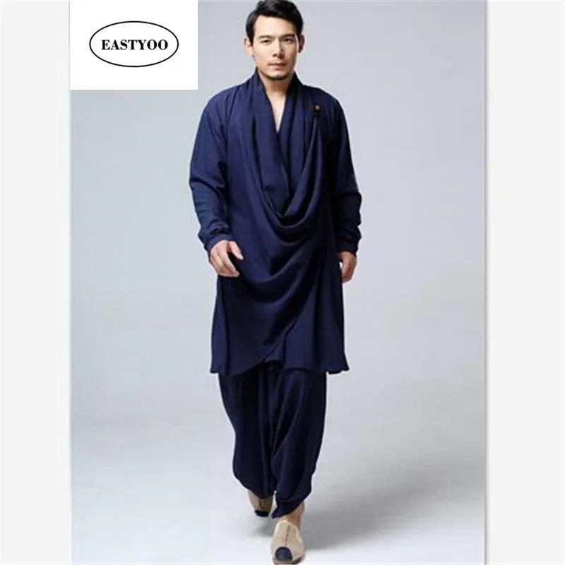 Китайский кунг-фу clothing мужчины белье casual плюс размер свободные тай-чи plus хлопок