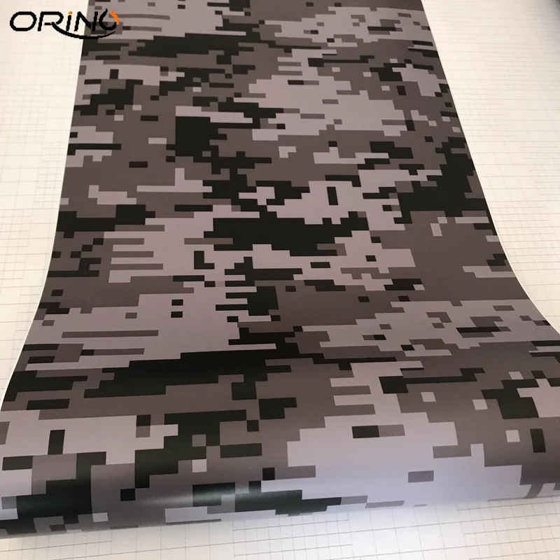 Black Grey Digital Vinyl Film Sticker-2