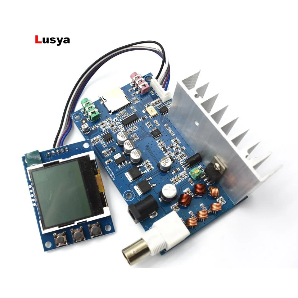 

FM 5W 76M-108MHZ stereo PLL FM transmitter suite 7W max power frequency adjustable for audio amplifier Finished board A9-015