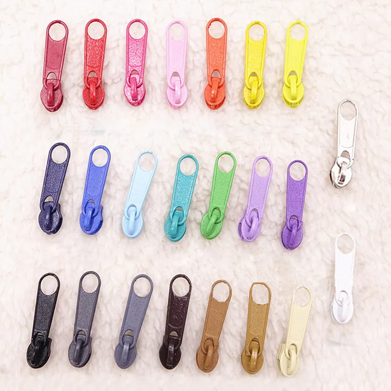 Alipress Wholesale 100Pcs/lot Metal Zipper Sliders 3 DIY Zipper