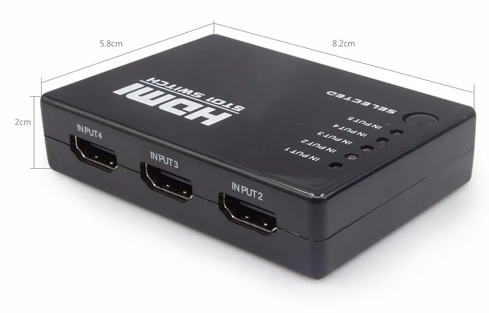 KVM переключатель hdmi Switcher 3/5 вход на 1 Выход 1080P разветвитель HDMI развет пульт дистанционного управления для PS3 Xbox HDTV проектор