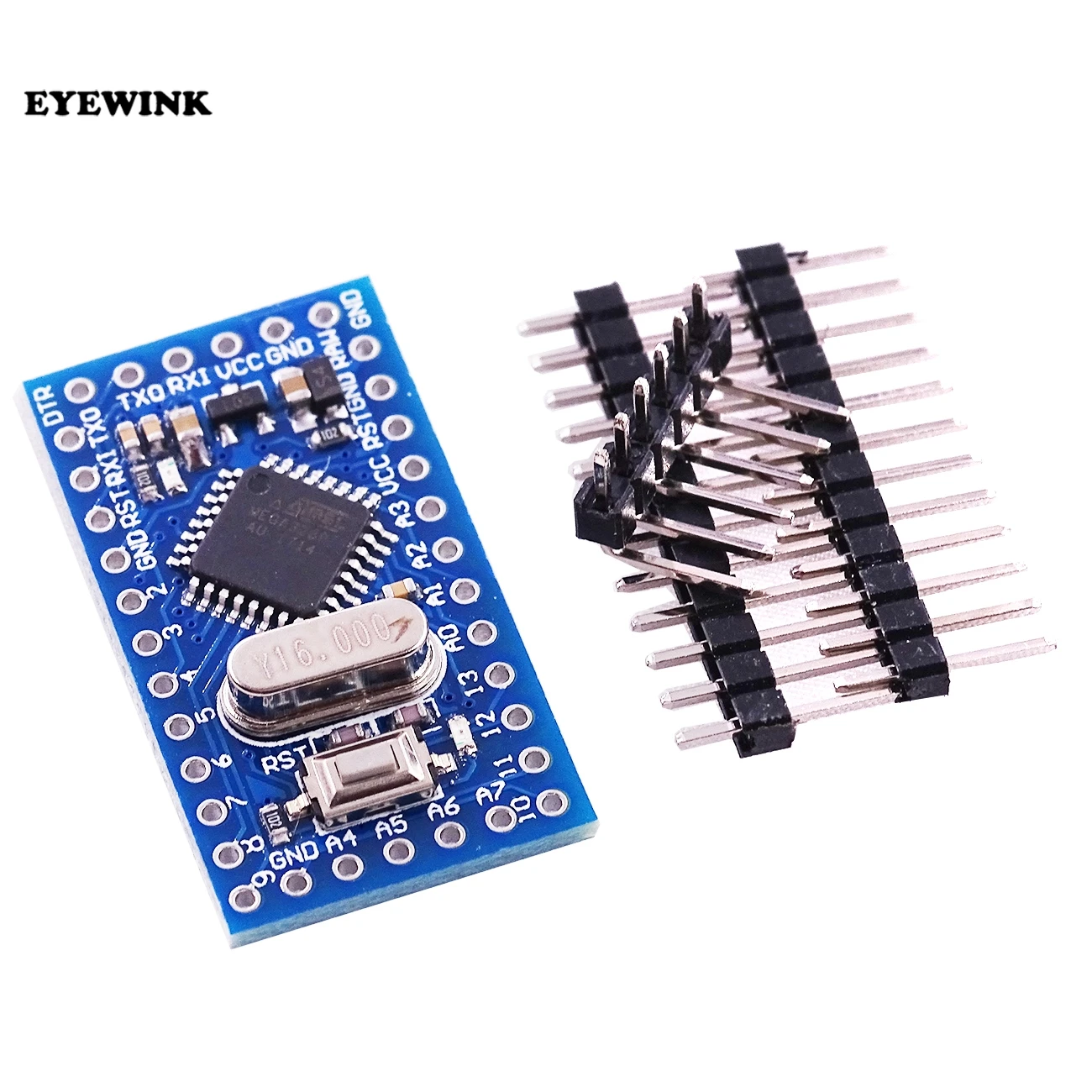 10 шт. Pro Mini atmega328 Мини ATMEGA328P 5 в 16 МГц модуль с кристаллическим осциллятором булавки