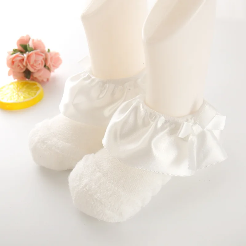 A Pairs Baby Socks Детские носки для новорожденных, противоскользящий теплый пол, детские носки зимние детские теплые носки для мальчиков и девочек, рождественский подарок, HJS7146 - Цвет: A Pairs Baby Socks