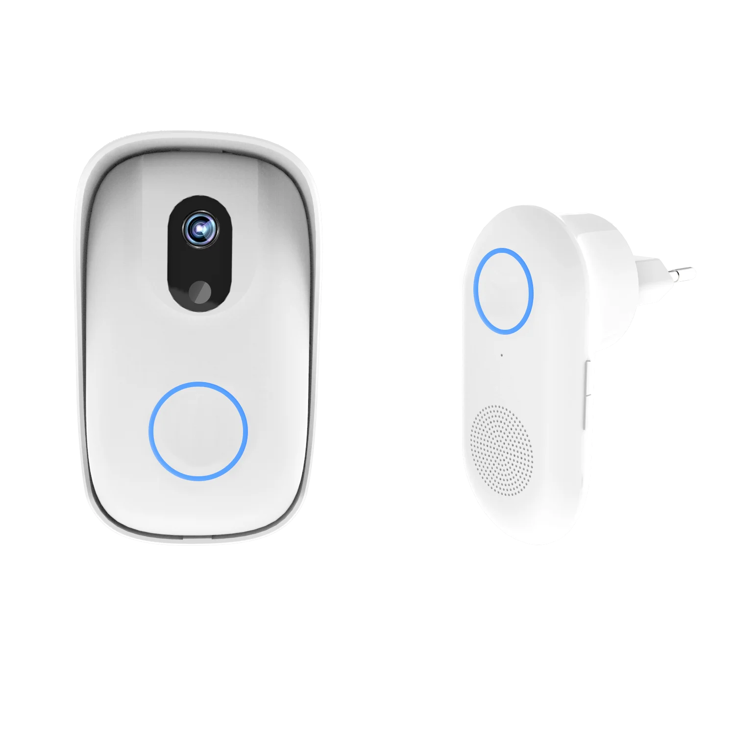 

Smart WiFi Video Doorbell Camera Visual Intercom with Chime Night vision IP Door Bell Wireless Home Security Camera