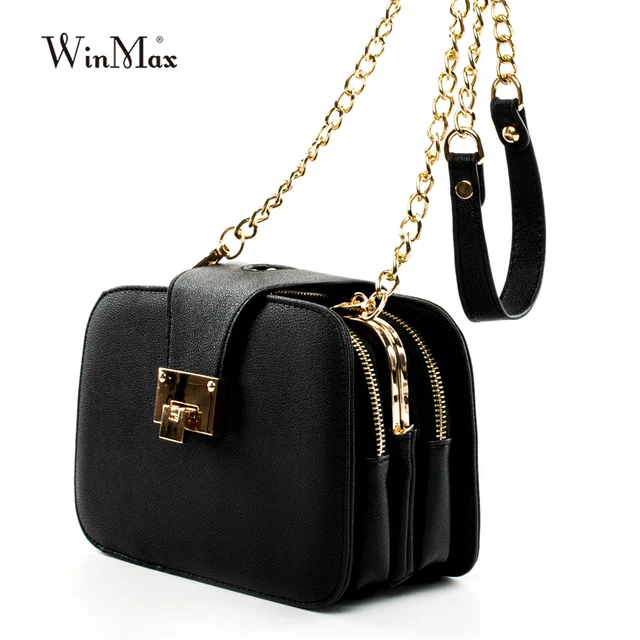 2018 Spring New Fashion Women Shoulder Bag Chain Strap Flap Designer Handbags Clutch Bag Messenger With Metal Buckle #09Sh31/9-2