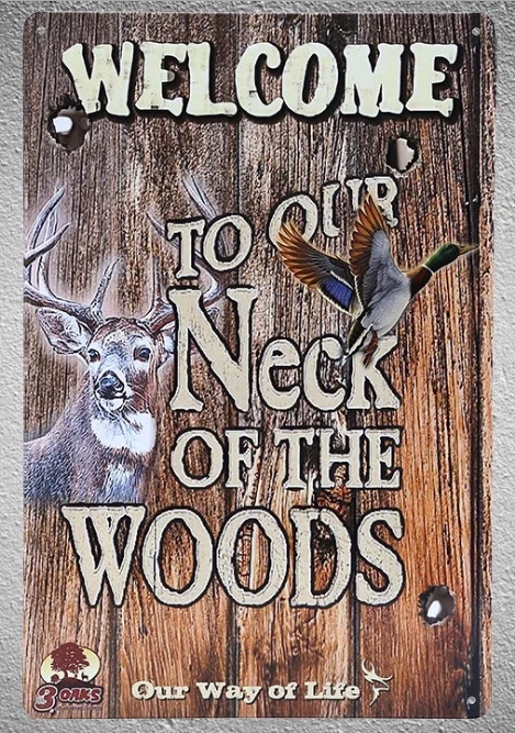 Us 6 99 40 Off 1 Pc Welcome Hunting Hunter Woods Jungle Deer Tin Plate Sign Wall Plaques Man Cave Decoration Art Dropshipping Poster Metal In