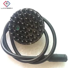 Lihmsek 90 градусов 940nm Невидимый CCTV заполняющий свет 48 шт. черные ИК-светодиоды Инфракрасные ИК-светодиодный свет плата с кабелем без красной экспозиции