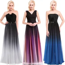 3 Designs Auf Schatz Chiffon-Formales Abendkleid Kleid Partei Lange Abendkleider 2016