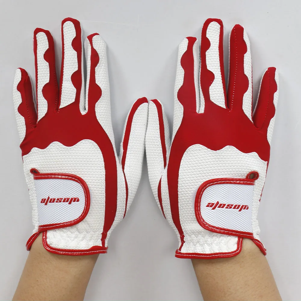 Женские дышащие мягкие перчатки для гольфа из ткани для левой правой руки игра "Уличный гольф" перчатки