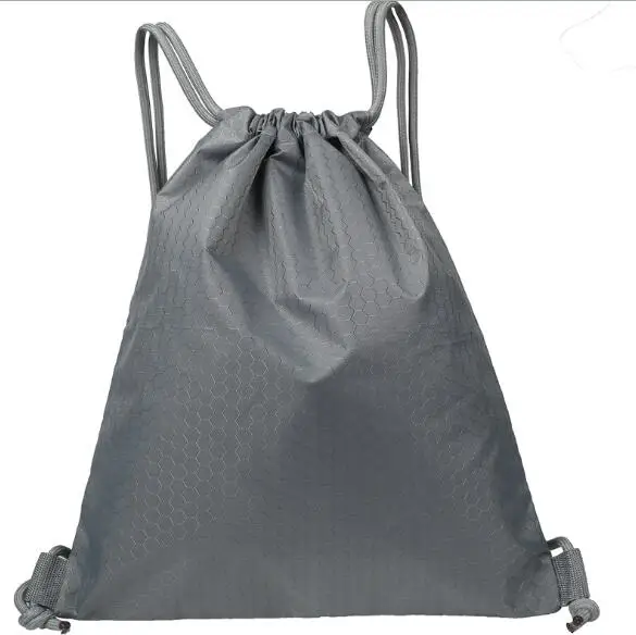 Leeshow прочная водонепроницаемая пляжная сумка с кулиской, одно основное отделение, без молнии карман, может напечатать логотип для компании