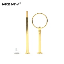 Дизайн с кексом Свадебный десерт из металла 2 уровня вечерние круглый установки стержня подставка для торта с ручками