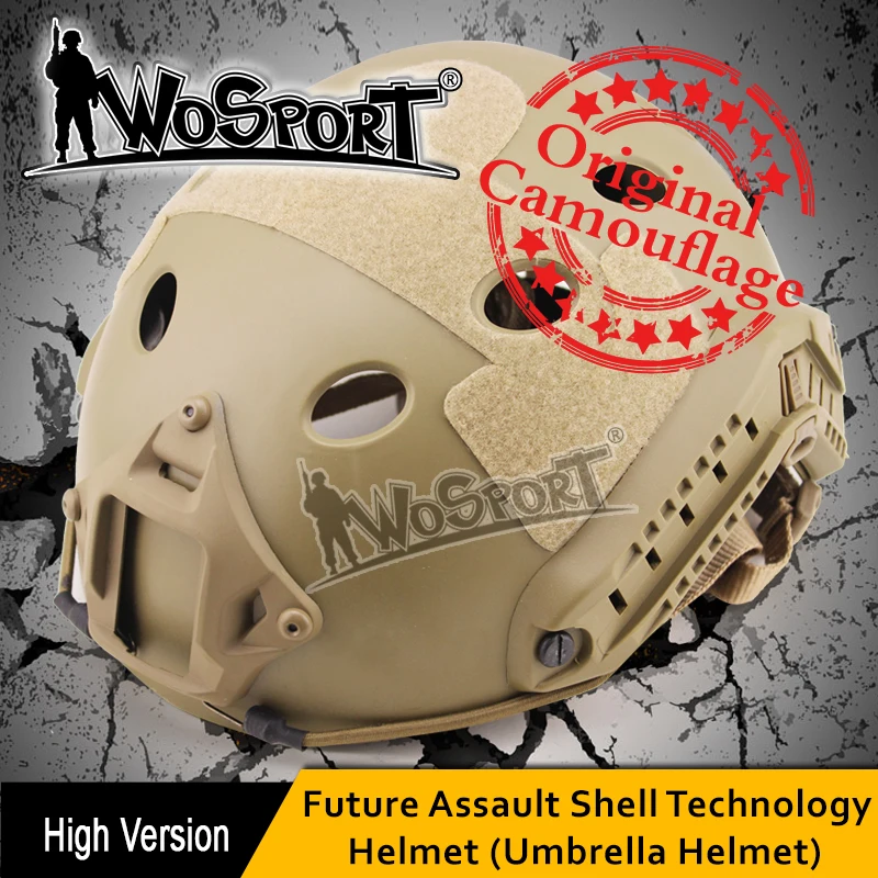 

Tactical Helmet PJ Standard FAST OCC DIAL Adjustable Pure Color Outdoor CS War Game Airsoft Paintball Head Protector