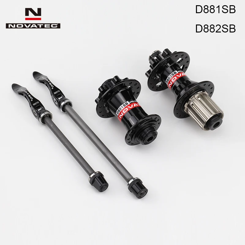 

Taiwan Novatec D881SB D882SB 32H AM DH 4IN1 Alloy Mtb Disc Brake Bicycle Hub Mountain Bike Thru Axle Hub Black Red