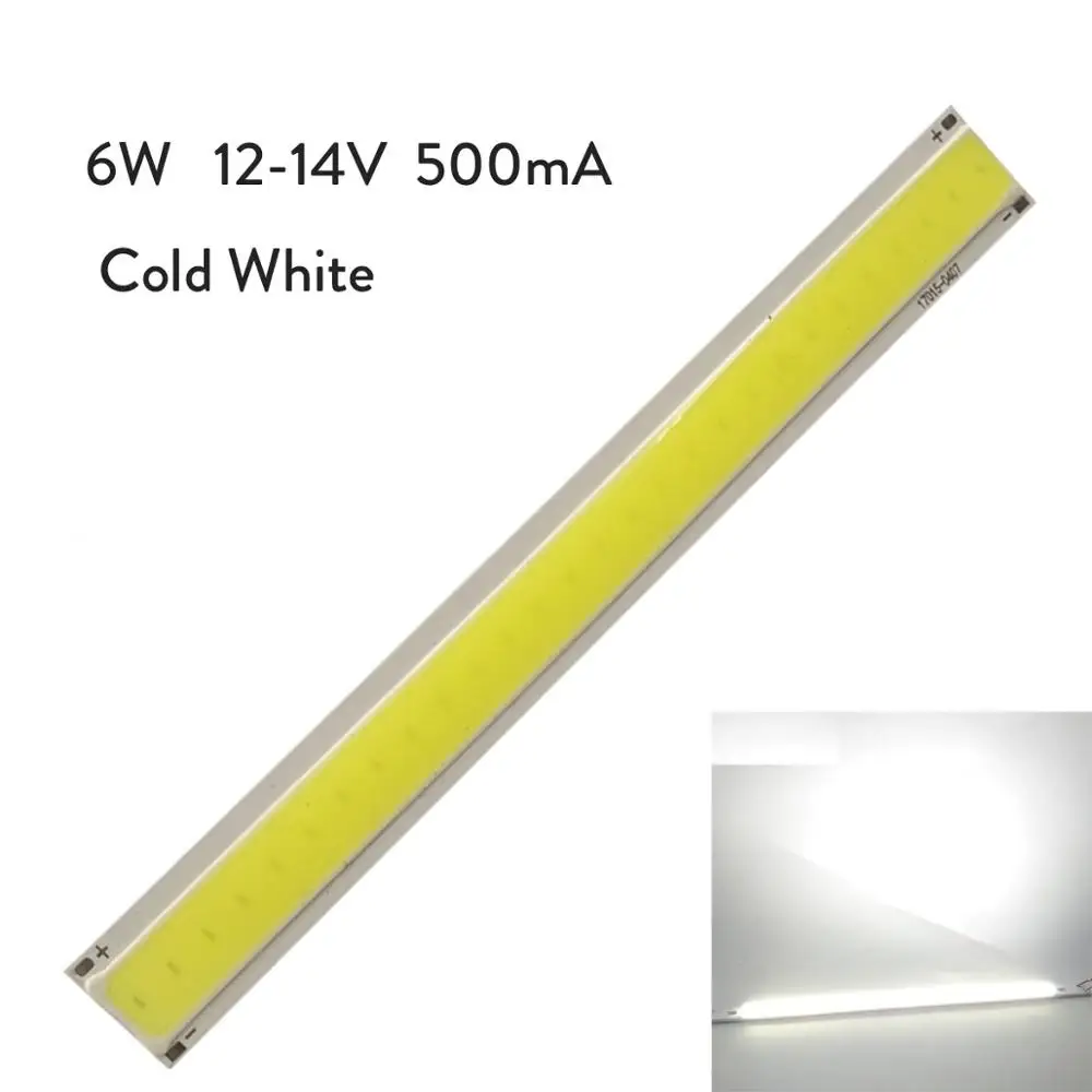 6 Вт COB светодиодный теплый белый 3000 К Белый Синий Красный квадратный светильник с бусинами лампочка чип 12 В для DIY светодиодный прожектор декоративный светильник - Испускаемый цвет: Холодный белый