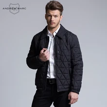 ANDREW MARC MNY 2016 New Autumn Men’s Slim Parkas Ultralight Overcoat Polyester Jacket Man Coats S-XXL TM6AC139