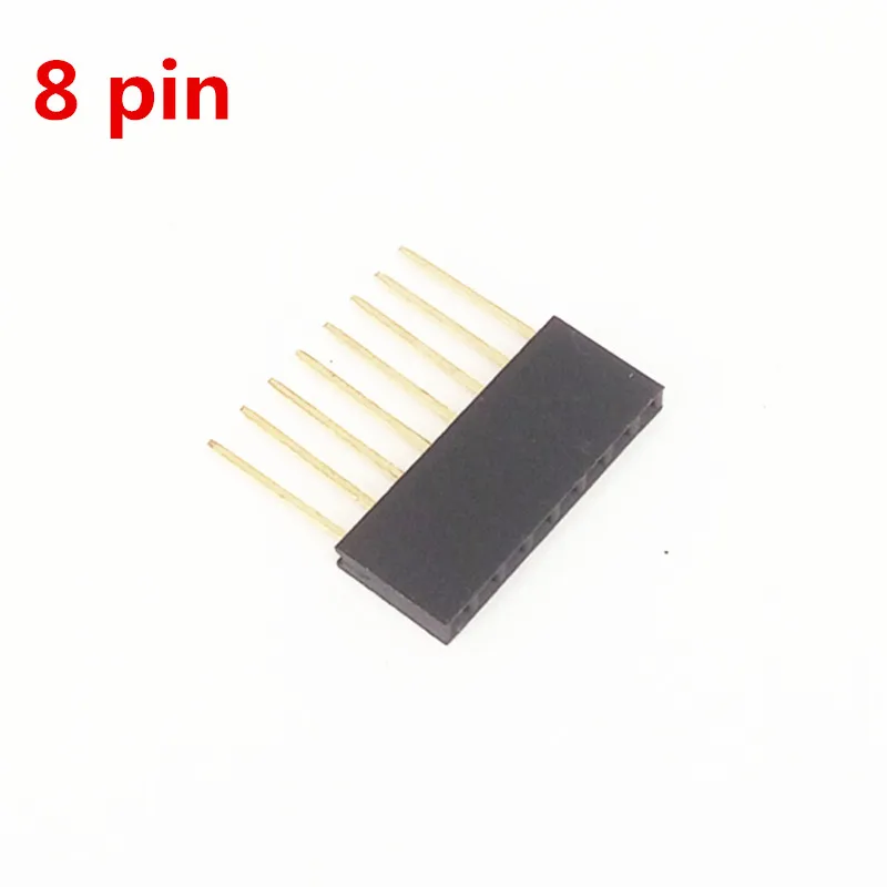 10pcs Special Female Header Connector PC104 2.54 Spacing 1*8/8P Pin Long 11MM For arduino