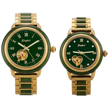 

2020 Direct Selling Customize Wholesale Watches And Tian Jasper Craft Hollow Automatic Mechanical Supply One By