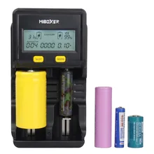 Miboxer C2 2 ranuras Pantalla LCD Inteligente Cargador de Batería de Li-ion/Ni-MH/Ni-cd/LiFePO4 18650 26650 pilas recargables AAA