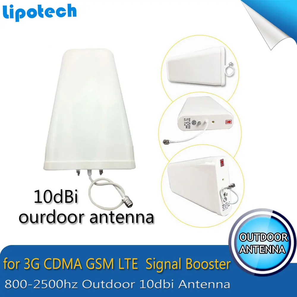 

Outdoor Antenna 10dbi Log-periodic Antenna N Type Connector 800-2500hz for 3G CDMA GSM UMTS LTE Phone Signal Booster Repeater
