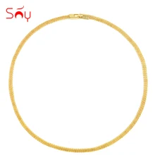 Sunny ювелирные изделия Модные Винтажные Дубай ювелирные изделия змея цепочка-колье большого размера эффектное ожерелье со звеньями для женщин девушек подарки