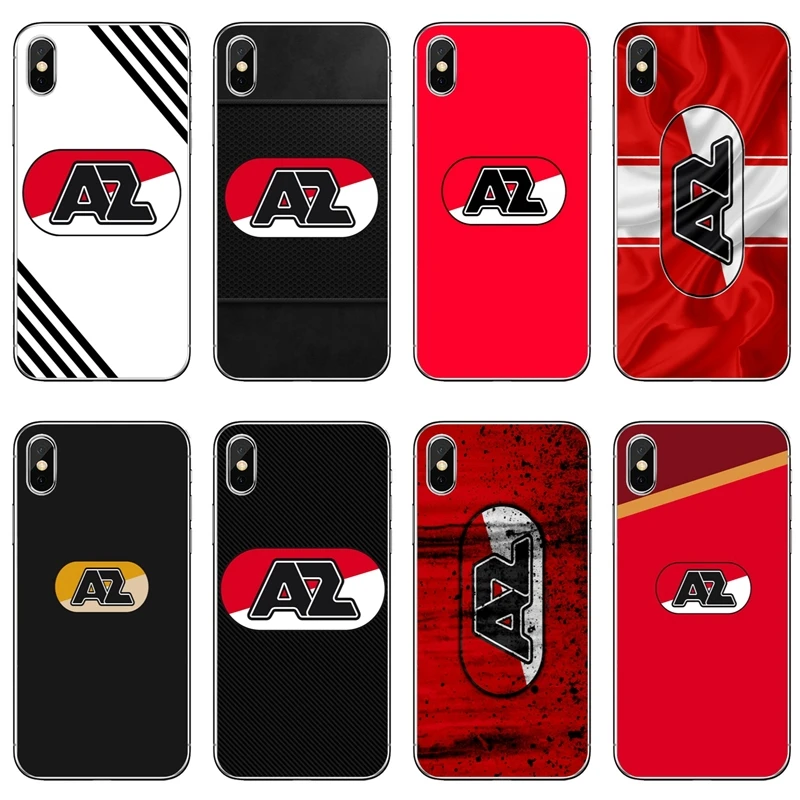 

For Samsung Galaxy S10 S9 S8 S7 S6 edge Plus Lite Note 9 8 5 S5 S4 S3 mini case football AZ Alkmaar Soft phone cover cases