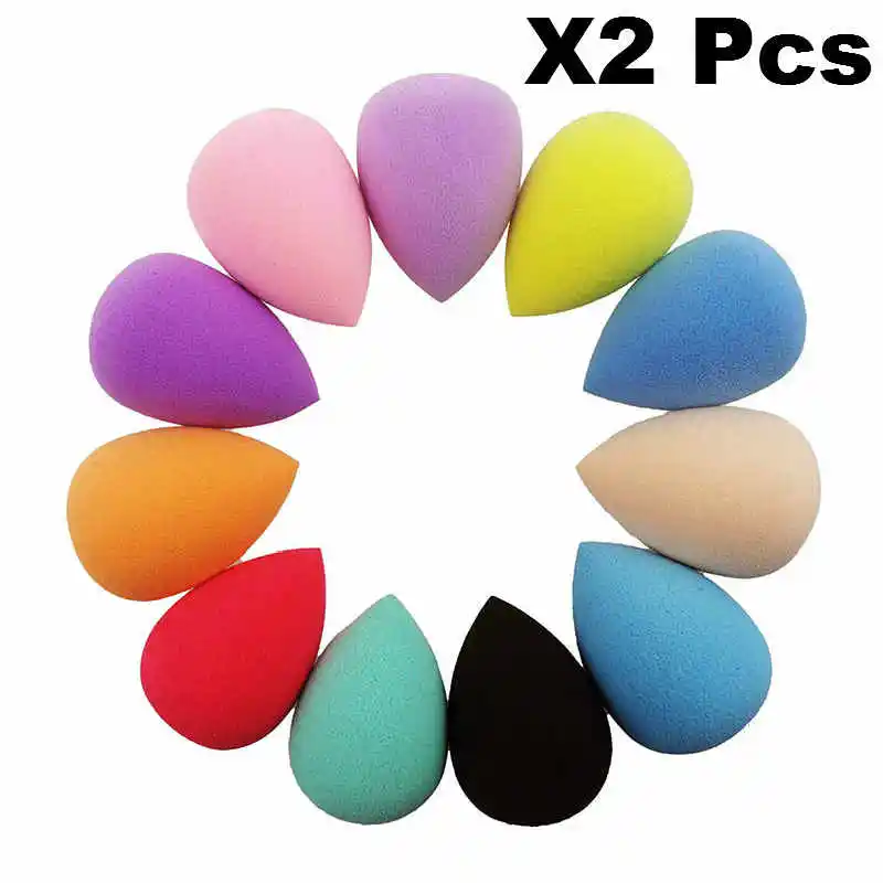 

2PCS Soft Water Drop Shape Makeup Cosmetic Puff Sponge Blush Foundation Puff Multi Shape Sponges Makeup