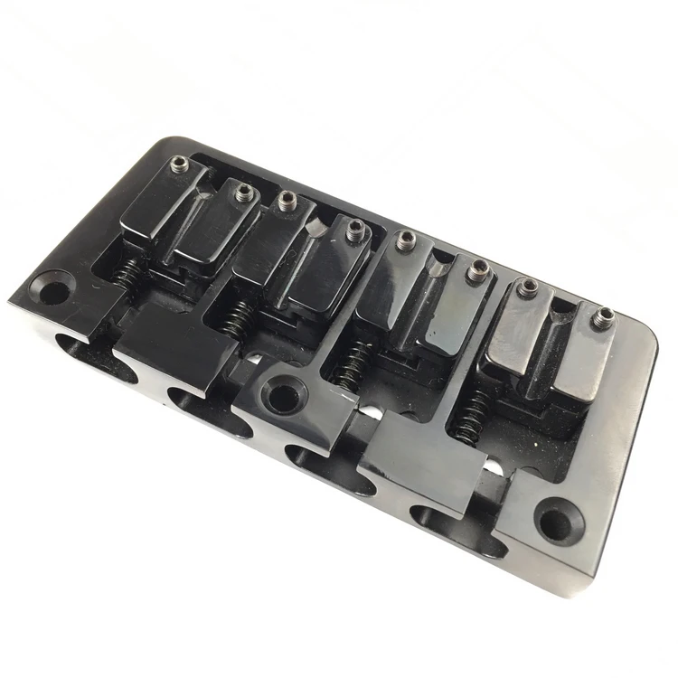 

Black 4 string electric pianist bridge Can be fine-tuning four string electric bass bei tesla string board bridge with screws